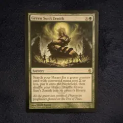 Magic the Gathering (MTG) Green Sun's Zenith, Mirrodin Besieged - Image 1