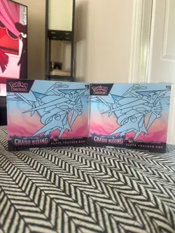 2 x Pokemon TCG Chaos Rising Pokemon Center Elite Trainer Box ETB Sealed New - Image 1