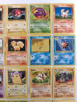 Vintage Pokemon Lot Of 20 WOTC Base Set Jungle Fossil Lot Unlimited MP - Image 3