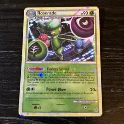 Roserade Holo Reflective 23/95 Unleashed Set Pokemon Card Custom Collectible - Image 4
