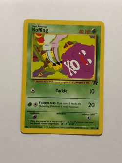Pokemon Card Team Rocket Koffing 58/82 Near Mint - Image 1