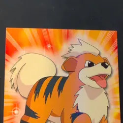 Topps Pokemon TV Animation Edition Growlithe 58 Prism Holo TTPR-PRR English - Image 2