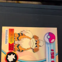 Topps Pokemon TV Animation Edition Growlithe 58 Prism Holo TTPR-PRR English - Image 4