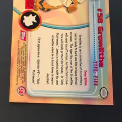Topps Pokemon TV Animation Edition Growlithe 58 Prism Holo TTPR-PRR English - Image 5