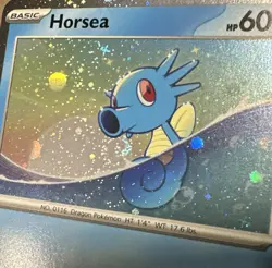 Horsea SVP 137 Black Star Promo Stellar Crown Pokemon Card NM SWIRL - Image 2