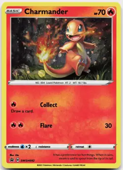 Charmander SWSH092 Holo Promo Sword & Shield Promo Pokemon Near Mint - Image 1