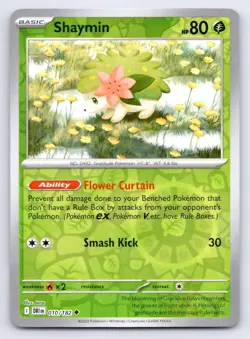 Pokemon Shaymin Destined Rivals DRI UC REVERSE HOLO 010/182 NM - Image 1