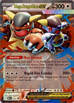 Mega Kangaskhan EX #025 Black Star Promo Mega Evolution Pokemon 2025 NM - Image 1