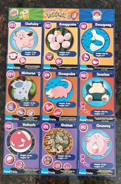 #16 POKEMON 1999 BURGER KING - MASTER TRAINER SET UNCUT SHEET #16 - Image 1