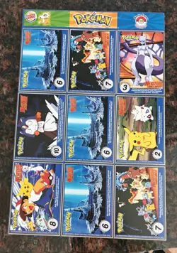 #16 POKEMON 1999 BURGER KING - MASTER TRAINER SET UNCUT SHEET #16 - Image 2