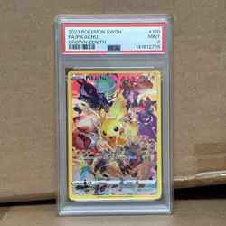Pokemon Pikachu 160/159 SWSH Crown Zenith Full Art Secret Rare Holo PSA 9 2023 - Image 1
