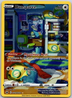 Dunsparce GG23/GG70 Ultra Rare Crown Zenith Galarian Gallery NM - Image 1