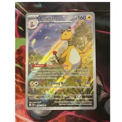 Ampharos 090/086: Chaos Rising Holo Illustration Rare Full Art. NM Pokemon 2026 - Image 1