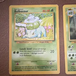 Pokemon TCG WOTC Base Set/Jungle Bulbasaur/Ivysaur Lot (8) Eng 1999 Unlimited - Image 2
