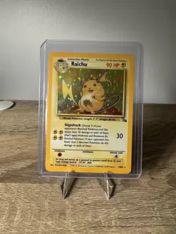 Pokemon TCG Raichu Fossil 14/62 Holo Rare Unlimited Edition English 90 HP - Image 2