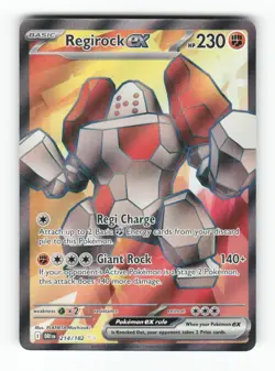 Regirock ex 214/182 Ultra Rare Destined Rivals Pokemon Near Mint - Image 1