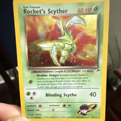Pokemon TCG Rocket's Scyther Gym Heroes Holo Rare 13/132 60 HP English 2000 - Image 3