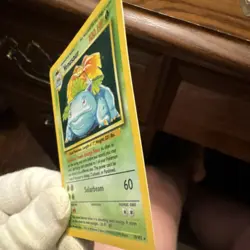 Pokemon TCG Venusaur Base Set Holo Rare 15/102 100 HP English WotC 1999 - Image 3