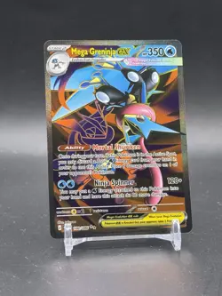 Pokemon TCG Mega Greninja ex 100/086 Me04: Chaos Rising Holo Ultra Rare MINT/NM - Image 1