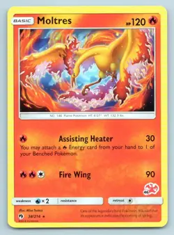 Pokemon Moltres - 38/214 (#46 Charizard Stamped) Battle Academy BTA P 038/214 NM - Image 1