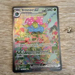 Pokemon TCG SV 151 Art Rares: Venusaur SIR 198/165, Bulbasaur IR 166/165 - Image 2