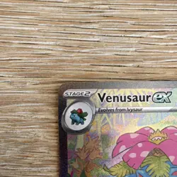 Pokemon TCG SV 151 Art Rares: Venusaur SIR 198/165, Bulbasaur IR 166/165 - Image 3