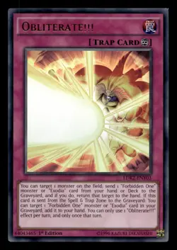 Obliterate!!! LDK2-ENY03 Ultra Rare Legendary Decks II Yu-Gi-Oh NM - Image 1