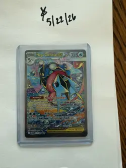 Mega Greninja ex CRI 116/86 chaos rising Pokemon card secret illustration rare - Image 3