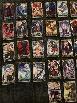 Fate Grand Order Japanese Arcade Lot Of 44 Cards Moderately Played FGO - Image 1