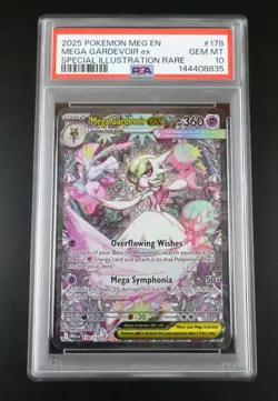 PSA 10 Mega Garevoir ex 178/132 Pokemon Mega Evolutions Graded Card - Image 1