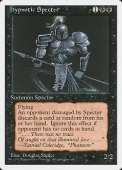 MRM ENGLISH Spectre hypnotiseur - Hypnotic Specter PLAYED MTG magic 4ED - Image 1