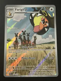 Pokemon TCG Farigiraf Scarlet & Violet Paldea Evolved Holo Card 228/193 - Image 1