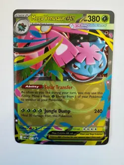MEGA VENUSAUR EX 013 ME: MEGA EVOLUTION PROMO HOLO POKEMON NM/M 5BAN GRAPHICS - Image 1