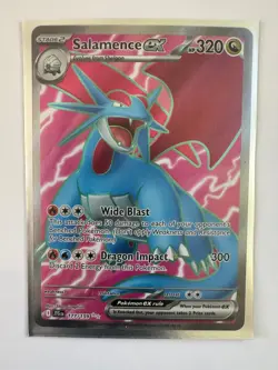 SALAMENCE EX 177/159 JOURNEY TOGETHER ULTRA RARE POKEMON NM/M 5BAN GRAPHICS - Image 1