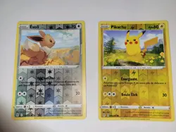 Carte Pokemon Evoli Reverse 125/203 + Pikachu Evolution Celeste EB07 Neuves FR - Image 1