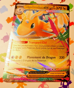 Pokemon Heros Transcendant Card Holo Carte Mega-Dracolosse EX 152/217 FR Mint - Image 1