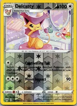 Delcatty 142/189 Rare Darkness Ablaze Pokemon Reverse Holo Near Mint - Image 1