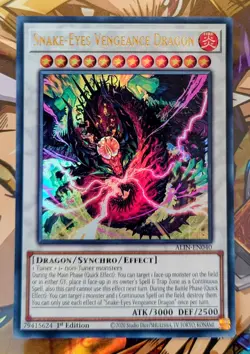 Snake-eyes Vengeance Dragon (Ultra Rare) - ALIN-EN040 - Yu-Gi-Oh TCG - Image 1