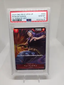 One Piece Benn Beckman OP09-009 Alt Art EMPERORS IN THE NEW WORLD PSA 10 JPN - Image 1