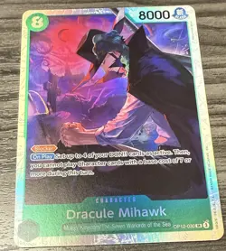 Dracule Mihawk OP12-030 SR English One Piece Card Game Legacy of the Master - Image 1