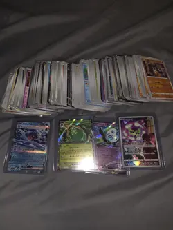 Bulk Pokemon Cards Lot - 400+ Assorted Cards w/ EX, Rares & Reverse Holos Incl - Image 1