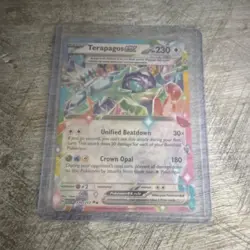 Pokemon Terapagos ex Double Rare Full Art Holo SCR 179/217 230HP English 2024 - Image 1