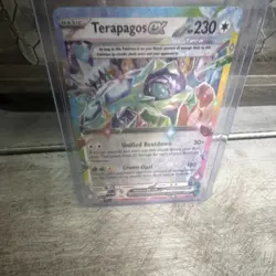 Pokemon Terapagos ex Double Rare Full Art Holo SCR 179/217 230HP English 2024 - Image 3