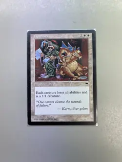 Vintage 1997 MTG Tempest Humility Card Near Mint #1 - Image 1