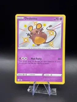 Pokemon TCG Dedenne SV051/SV122 Shining Fates: Shiny Vault Holofoil Near Mint - Image 1