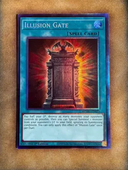 Yugioh Illusion Gate MZMU-EN023 Collector's Rare 1st Ed NM - Image 1
