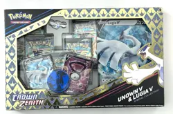 Pokemon Trading Card Game TCG Unown V & Lugia V Crown Zenith Box Set New Sealed! - Image 1