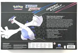 Pokemon Trading Card Game TCG Unown V & Lugia V Crown Zenith Box Set New Sealed! - Image 4
