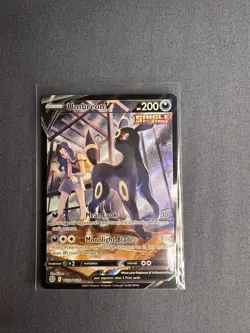 Pokemon TCG Umbreon v Evolving Skies Holo Ultra Rare Card 094/203 NM/M Condition - Image 2