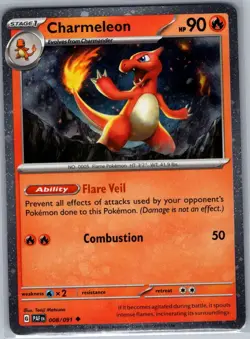 Charmeleon - (Cosmos Holo) 008/091 - Pokemon Card - NM - Image 1